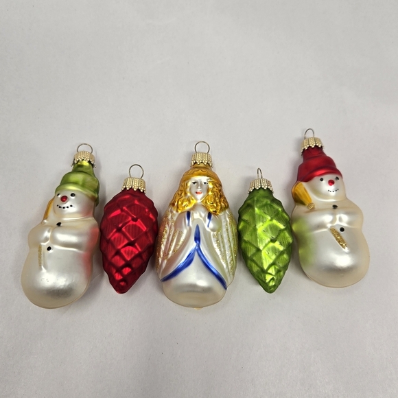 Christmas Ornaments St Nicholas Square European Glass Mouth Blown Hand Decorated - Picture 2 of 13